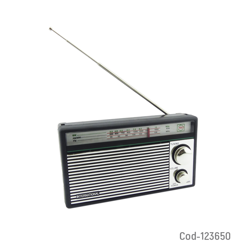Kolm  Radio AM/FM, International, Mod N-1201AC, A Pilas/220 Volt