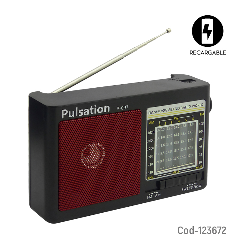 Kolm  Radio Multibanda Recargable, Modelo P-097