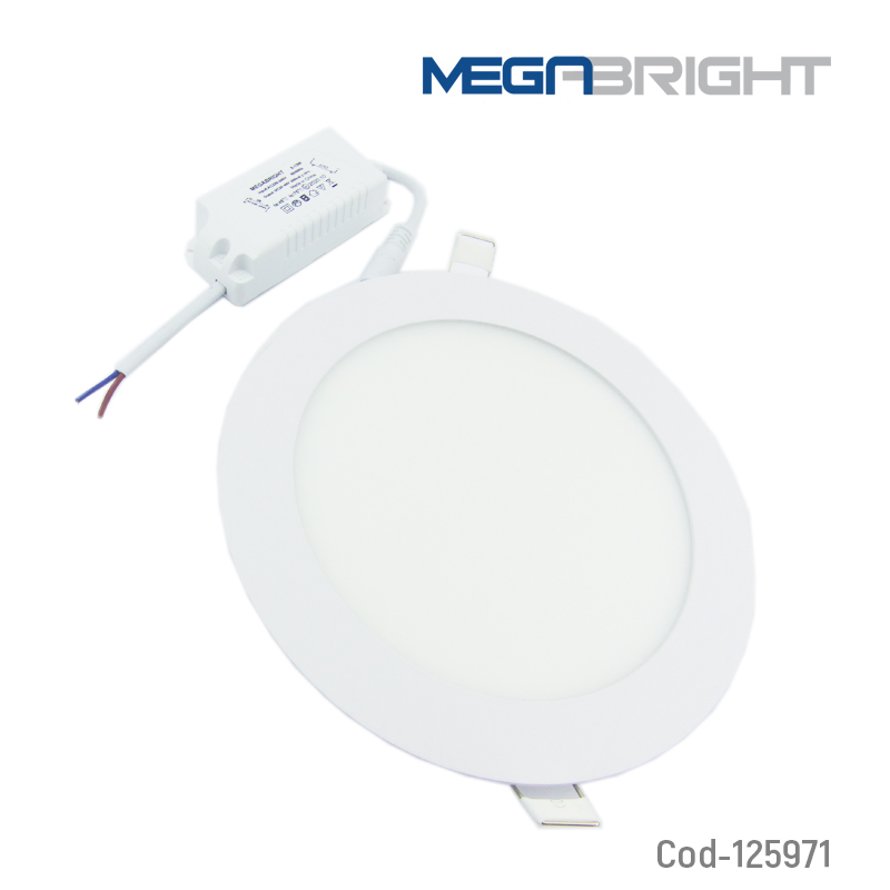 Kolm  Foco LED Panel 18 Watt, Sobrepuesto, Megabright, Luz Fria
