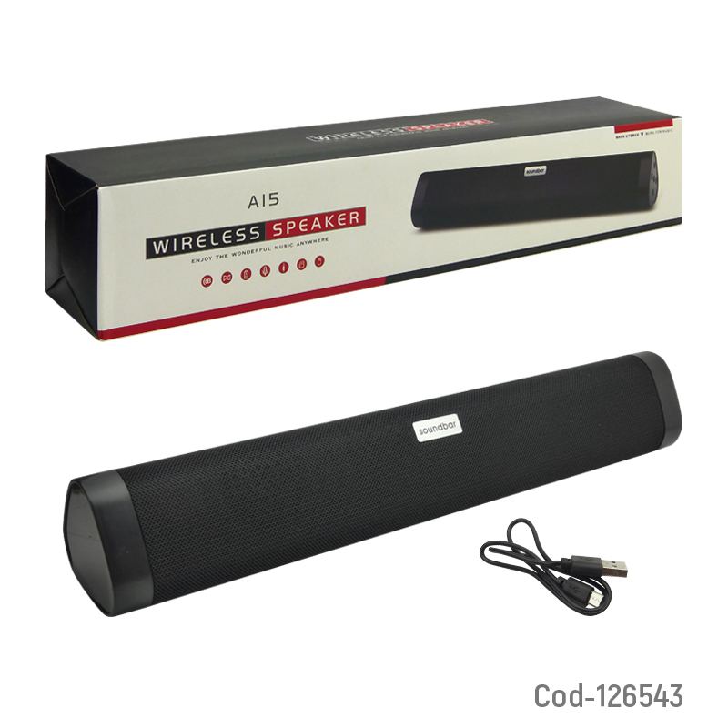 Kolm Soundbar Bluetooth Recargable Con FM/USB/TF/Aux, A15