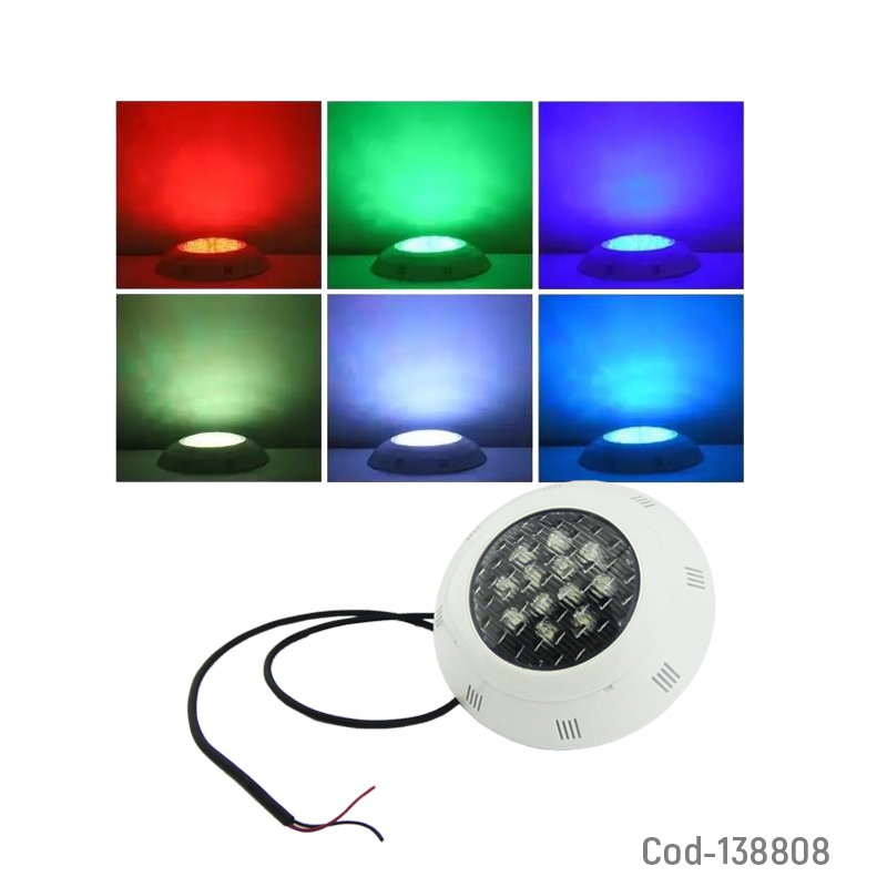 LUZ LED RGB P/PISCINA A PILA C/CONTROL