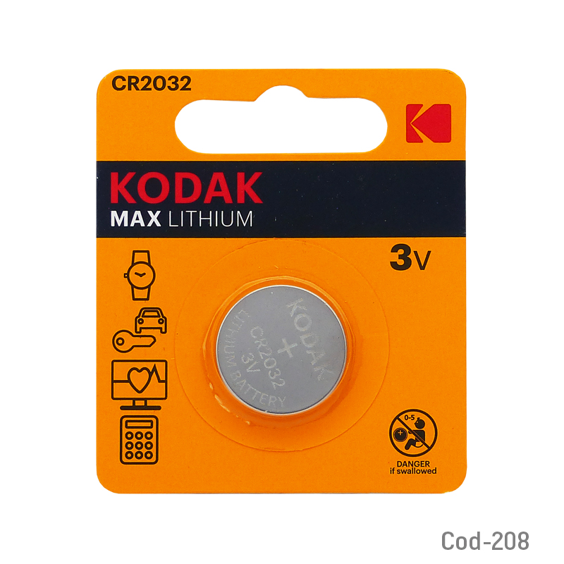 Kolm Pila Kodak Set X 1, CR2032 Max Lithium 3V