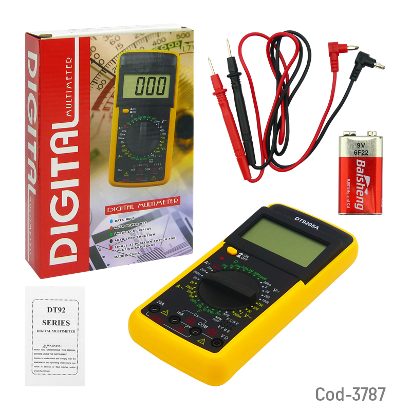 Kolm Tester Digital Modelo DT9205A