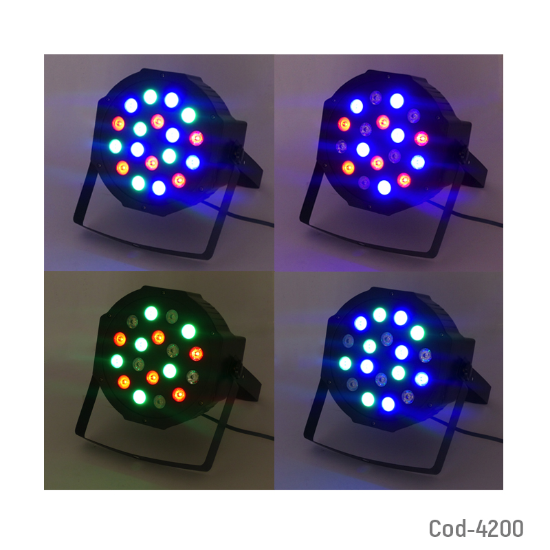 Kolm Luz Disco Led Rgb Con Dmx